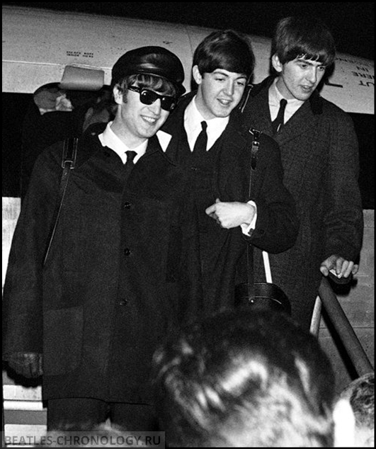 France Beatles Arrive