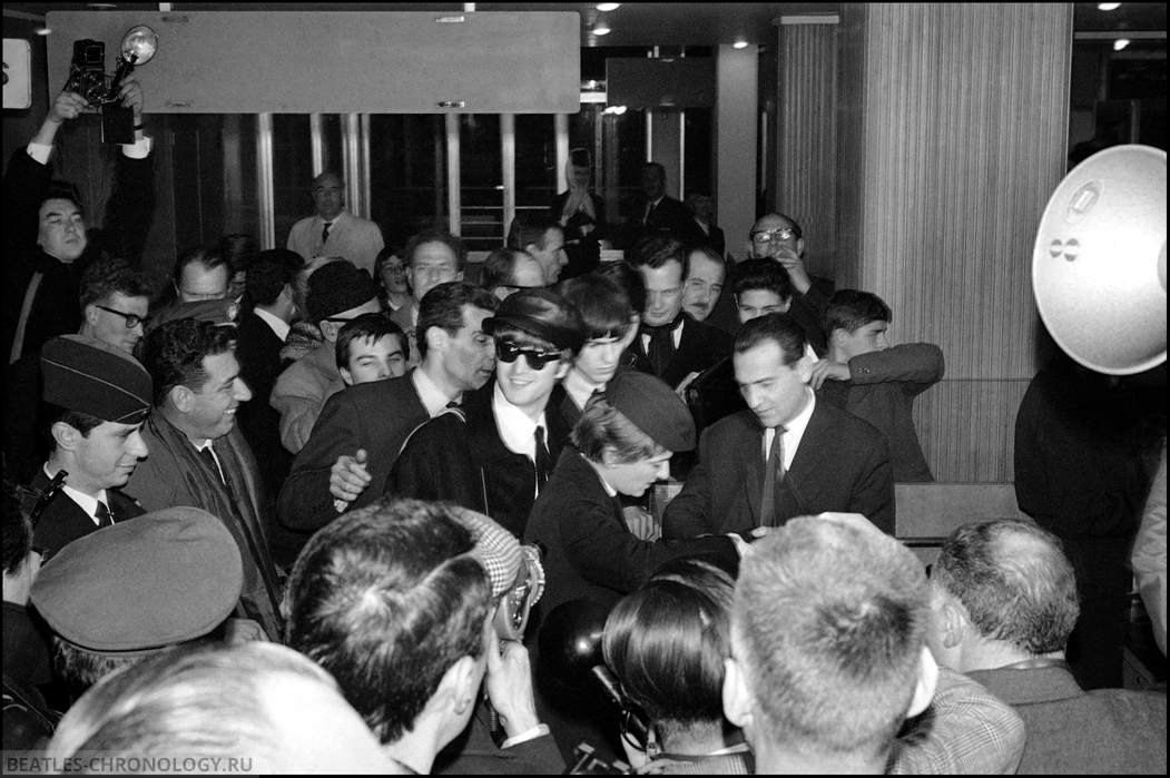 France Paris Beatles Arrive at Airport