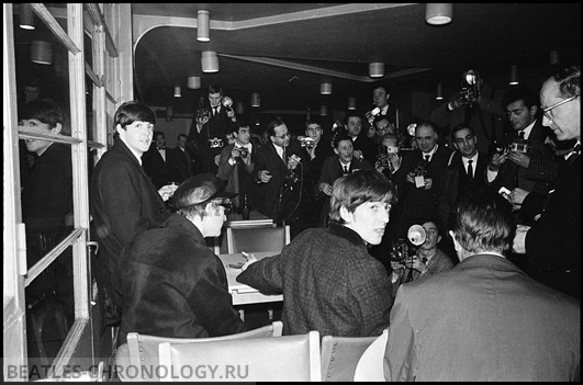 Beatles Arrive In Paris