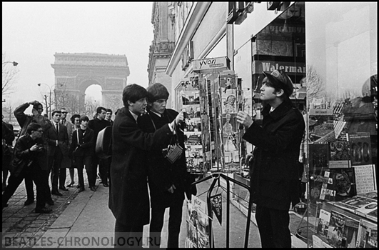 Beatles On Champs-Elysees