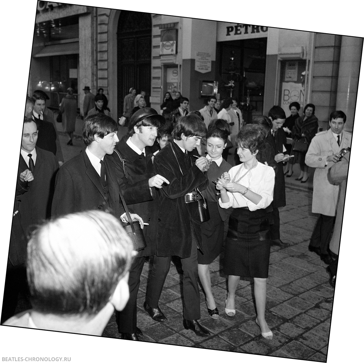 France Paris Beatles Signing Autographs