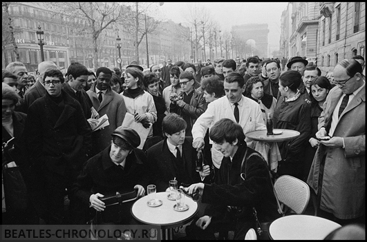 Beatles On Cafe Terrace