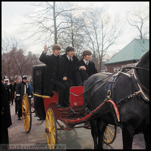 The Beatles Riding Through Central Park