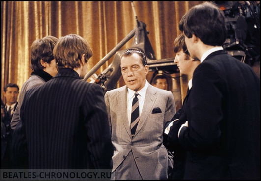 Beatle Band Members with Ed Sullivan